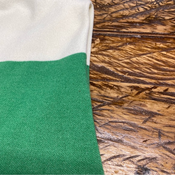 Anthropologie Maeve Green & Cream Striped Muscle Knit Sleeveless Tee Size 1X - Picture 14 of 14